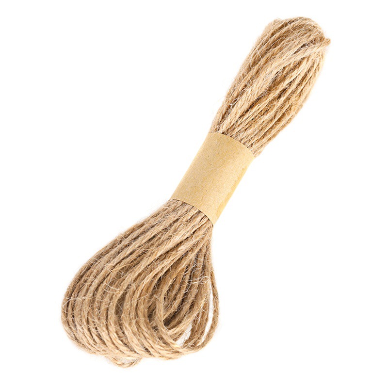 Cuerda de cáñamo natural de tres hebras gruesa y delgada cuerda de cáñamo vintage decoración de jardinería cuerda de vestir cuerda trenzada DIY cuerda de la etiqueta suministro directo