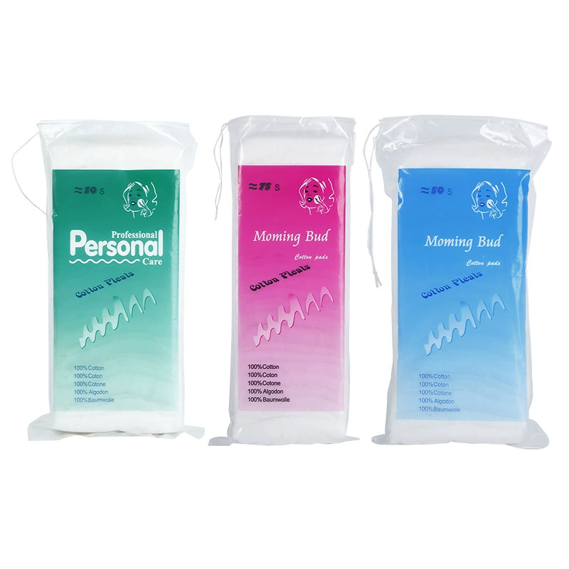 Оптовая Продажа с фабрики обезжиренный складной хлопок Мягкий макияж хлопок детская чистка тела хлопок Уход за кожей средство для снятия макияжа хлопок 100 грамм