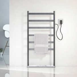 智能电热毛巾架家用浴室碳纤维恒温加热卫生间烘干浴巾架