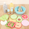 children fruit Earnest music Toys boy girl Play house Vegetables baby Vegetable kitchen suit Cake