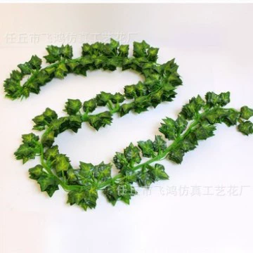 Искусственные листья виноградной лозы, зеленые листья, пластиковые искусственные цветы, обернутые водяной трубой, вьющиеся растения для декора потолка