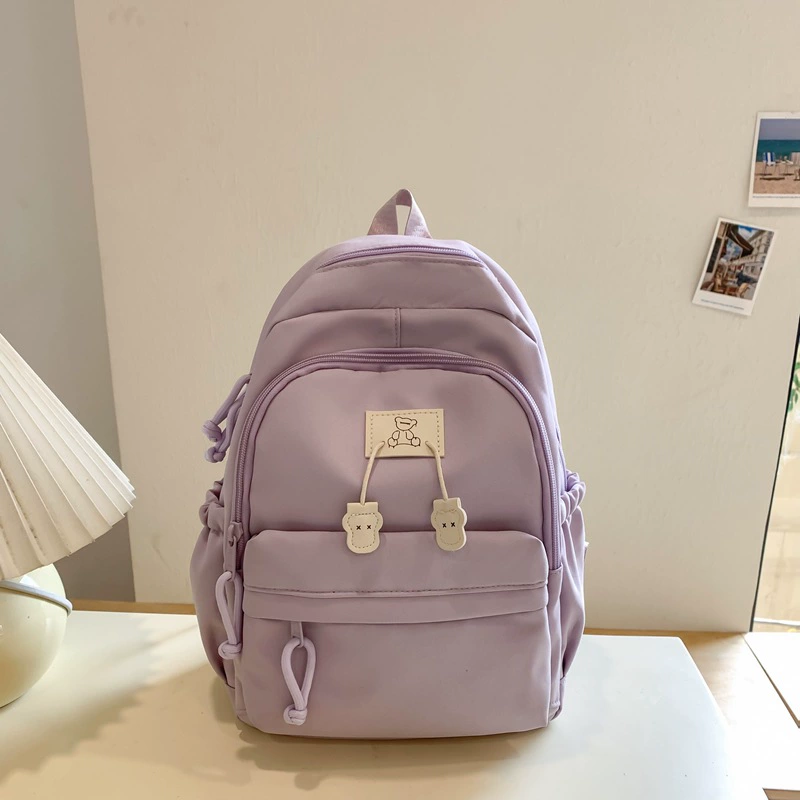 П nylon школьный рюкзак, молодежный рюкзак для досуга, для учеников, японский и корейский, простое и элегантное оформление