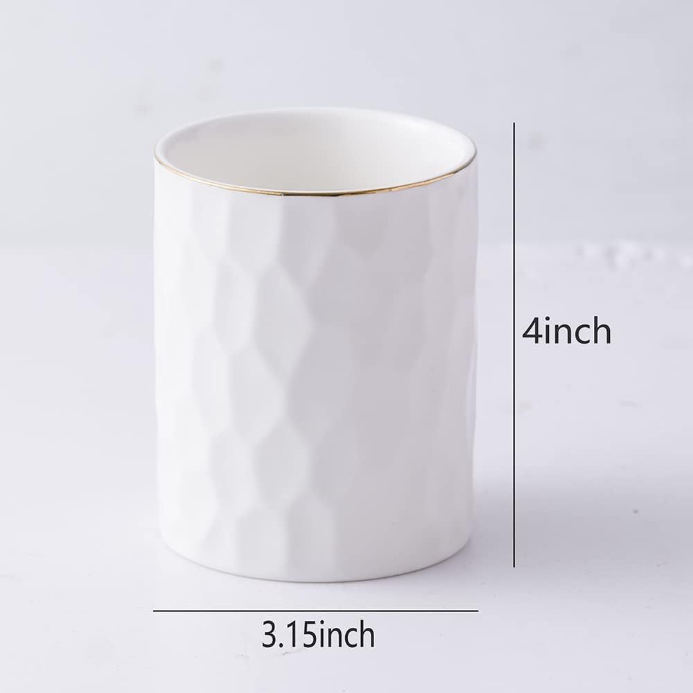 Soporte Organizador de Cepillos de Dientes de Cerámica, Almacenamiento, para Escritorio