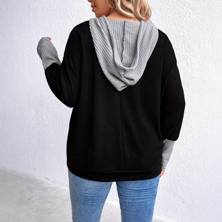 (Cross-border trading), long-sleeve with hood, European style, oversize