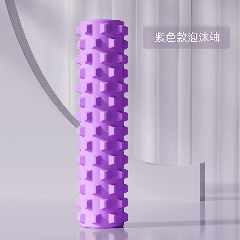 ✅EVAフォーム軸45ヨガ柱中実中空狼牙棒フィットネスヨガ泡ローラーヨガマッサージャー|undefined
