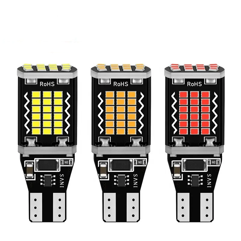 Новый автомобильный фонарь заднего хода высокой яркости T15 2016 48SMD светодиодная лампа указателя поворота T15 задний фонарь W16W
