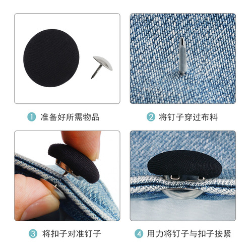 Wholesale Pouch Button Duck Bill Hat Cap Repair Accessories Sun Hat Top Decoration Button Round Snap Pin Button 