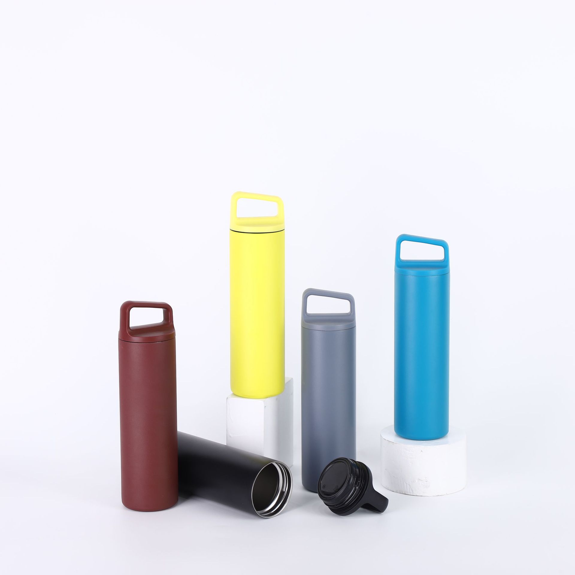 Transfronterizo 304 taza de acero inoxidable estilo americano amplio manejo taza de automóvil vacío botella de agua deportiva portátil al aire libre