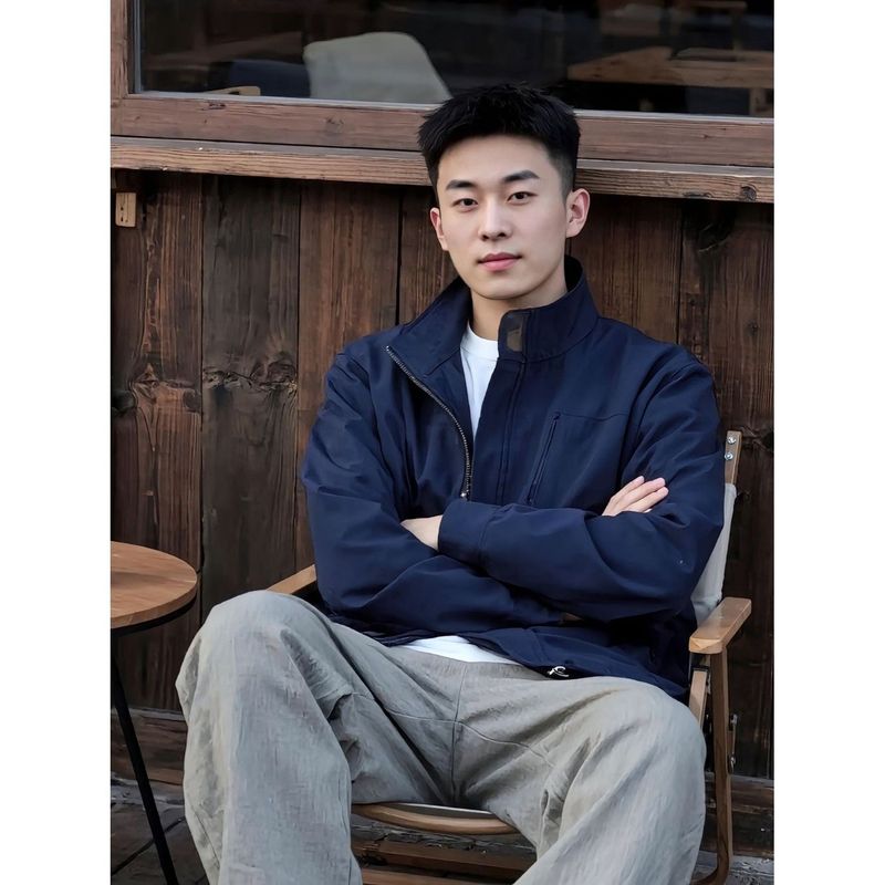 2025新款三防行政夹克男高级感痞帅秋正肩外套通勤休闲美式棒球服|undefined