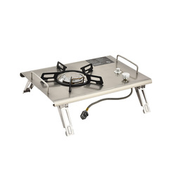 Outdoor cassette stove card folding picnic fire table desktop firewood picnic stainless steel barbecue stove manufacturer wholesale