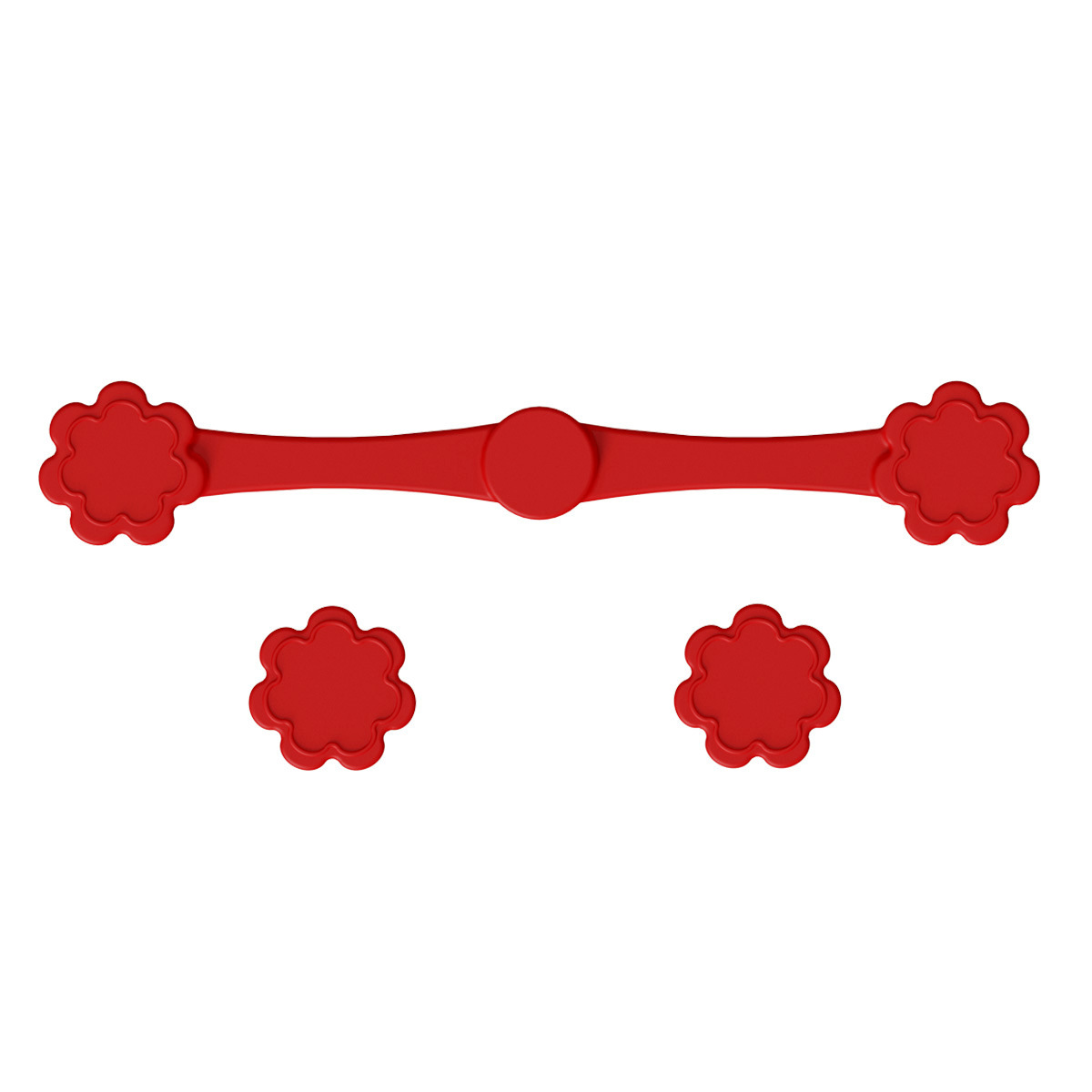 작은 꽃 스타일 - 빨간색