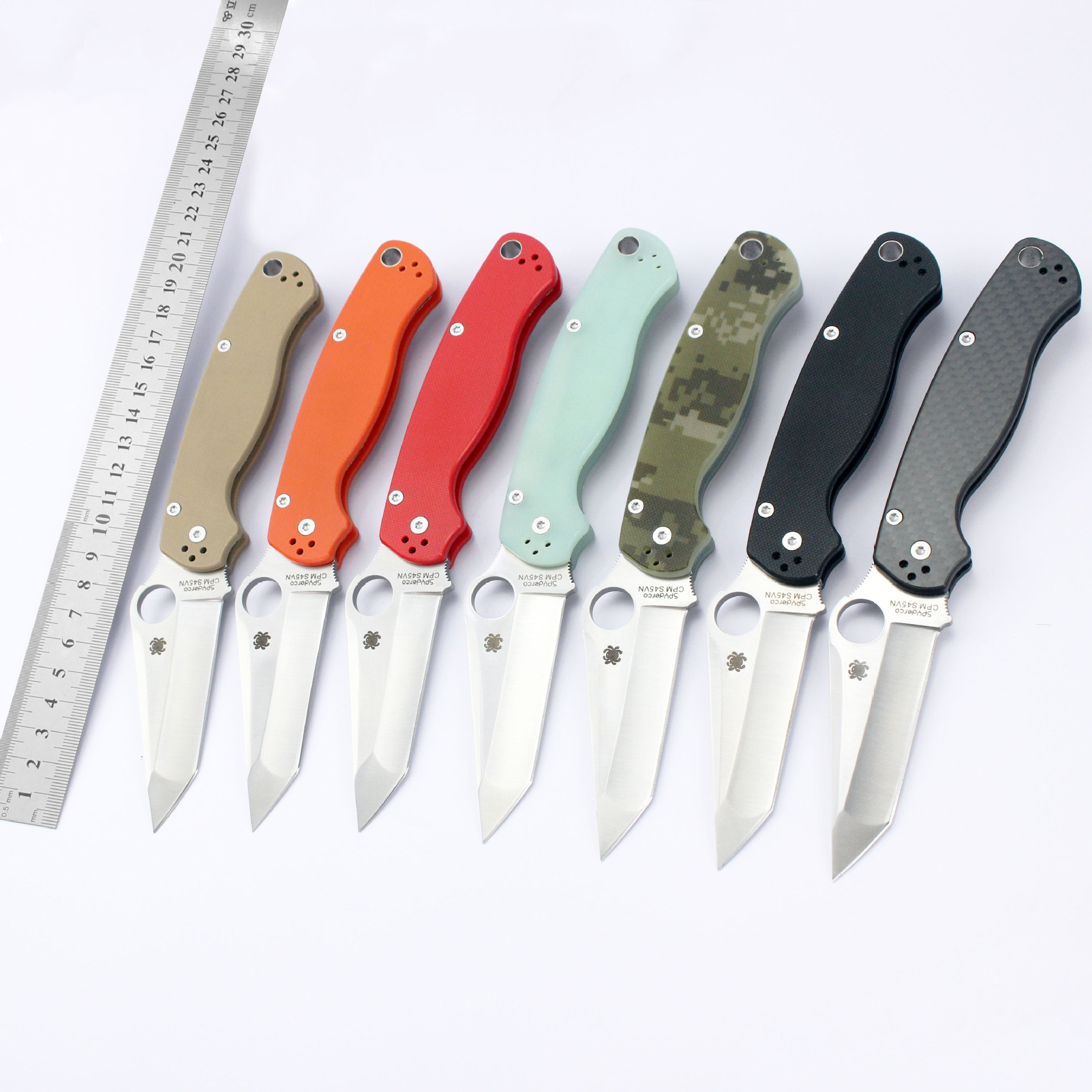 户外折叠刀C81方头便携多颜色G10柄跨境批发战术折刀