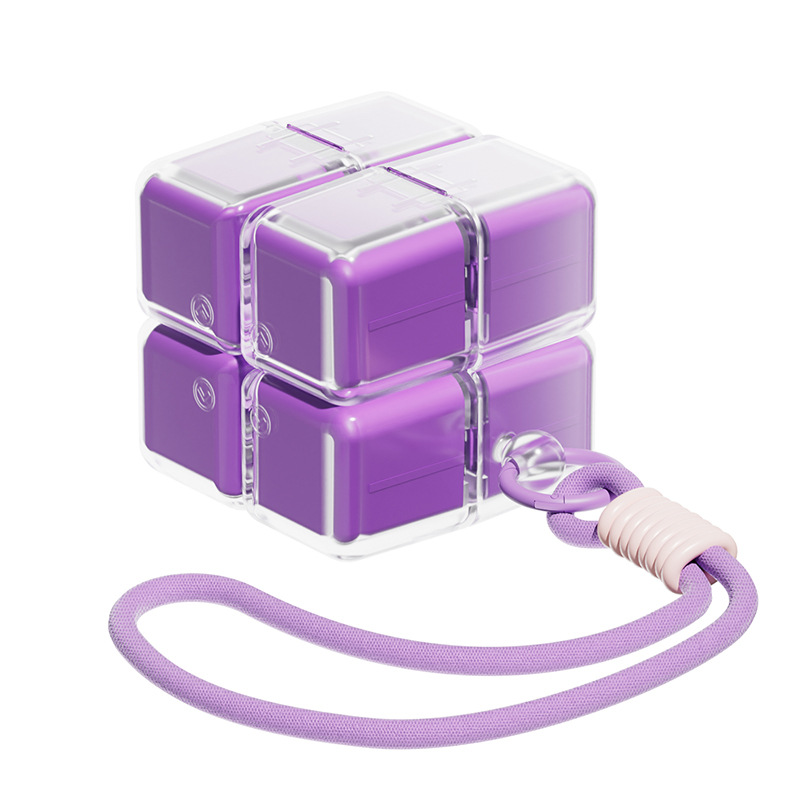 Caja de medicamento de cubo magnético de absorción personalizada portátil con cuerda de suspensión, caja de paquete, caja de almacenamiento de medicamentos de tres comidas al día