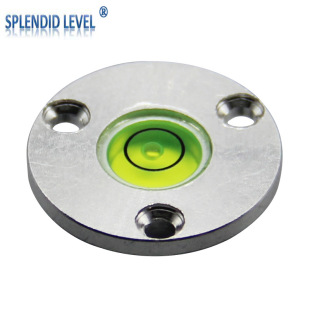 Upper flange bubble level metal bull eye flange universal level bubble small mini horizontal bubble
