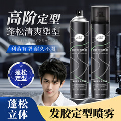 发胶定型喷雾 不发硬持久清香哑光造型强力速干发胶蓬松喷雾 批发