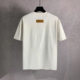 Cross-border high version donkey home summer new chest logo reflective letters pearl diamond round neck men's and women's short sleeve T-shirt