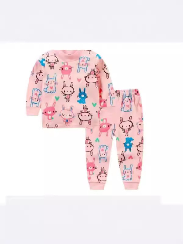 Nueva Ropa Infantil 2025, Conjunto de Ropa Interior Infantil Estilo Coreano para Niños Pequeños y Medianos, Ropa y Pantalones de Otoño, Pijamas para Bebés, Ropa para el Hogar, Venta al por Mayor
