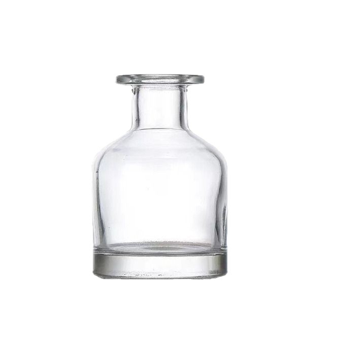 Botella de fragancia redonda de 100ml botella de fragancia sin caña de fuego botella de fragancia de decoración de la sala de estar doméstica botella de vidrio de fragancia