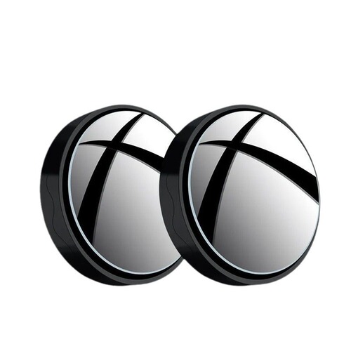 Rearview mirror for cars with small round mirror, 360-degree rotating blind spot mirror, suction cup type ultra-high-definition auxiliary reflective mirror