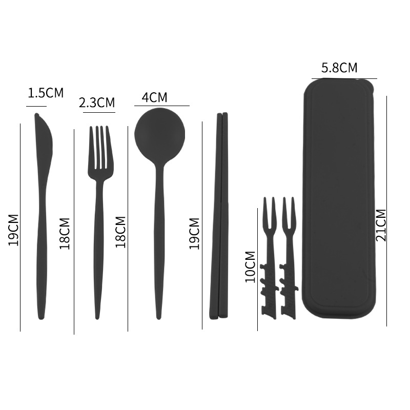 Juego de Vajilla de Paja de Trigo de Plástico para Cocina y Comedor image 11