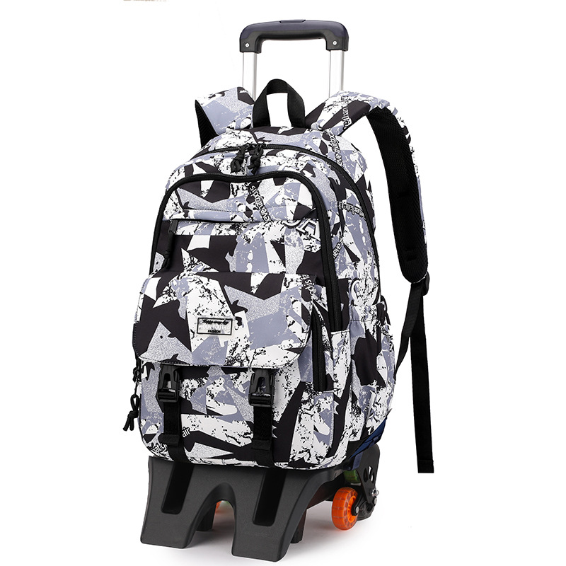 Pescado natural nuevo carro de escalada mochila Escuela Secundaria chica de gran capacidad extraíble escuela niños Escuela Primaria estudiante 3-6