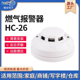 定制做天燃然气报警器家用工厂跨境探测头煤泄漏联动火灾吸顶有线