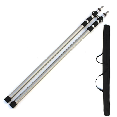 Outdoor telescopic aluminum alloy canopy pole tent entrance hall extension bracket awning canopy pole adjustable 3 sections