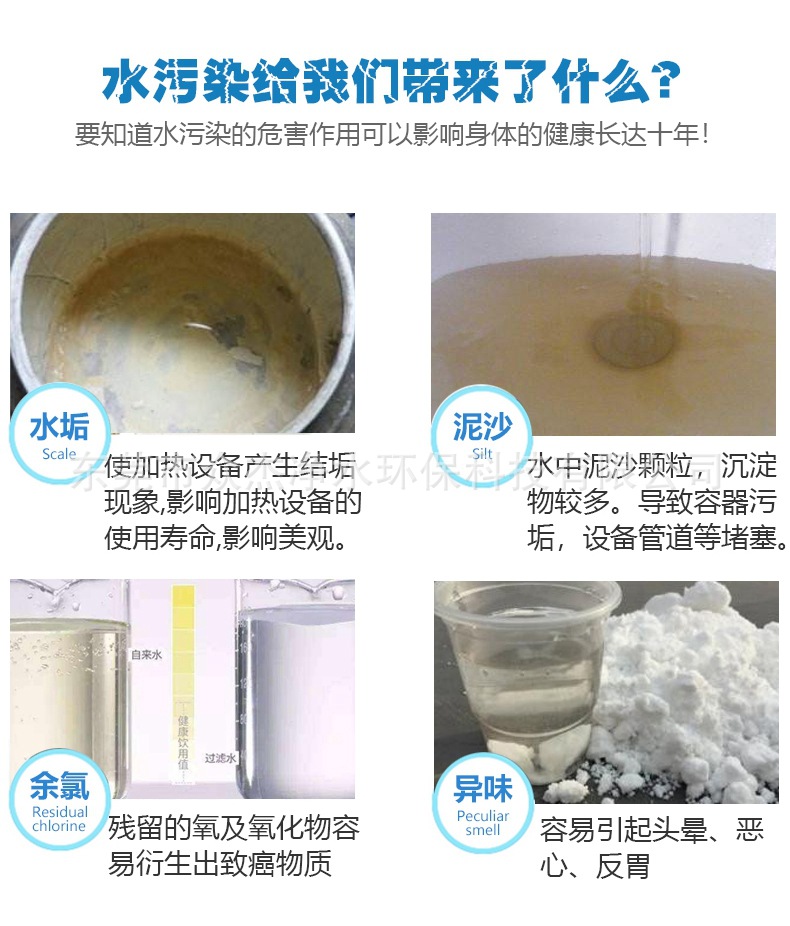 水垢泥沙引起的效果