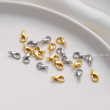 14k18k镀金扣头项链扣龙虾扣穿手链扣珍珠diy饰品配件材料弹簧扣