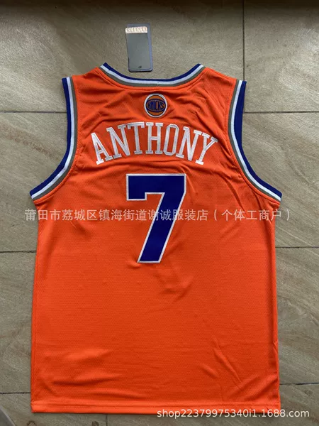 Knicks No. 7 Anthony Orange