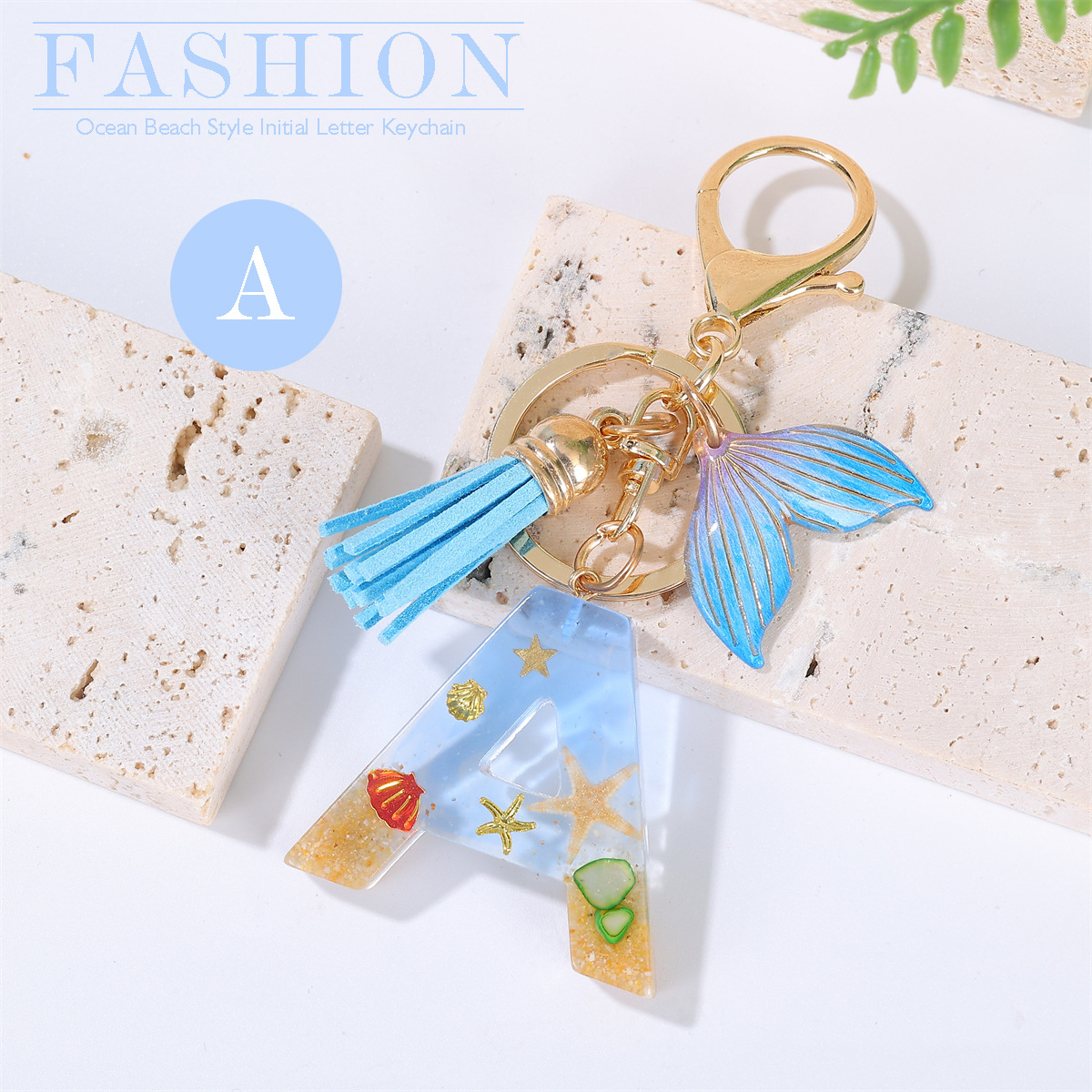 20g Weight Bag Pendant, Keychain Classification Daily Occasion Epoxy Material Letter, Fish Tail Pattern Women's Gender Sweet Style Sweet Letter Fish Tail Epoxy Women's Bag Pendant Keychain 2