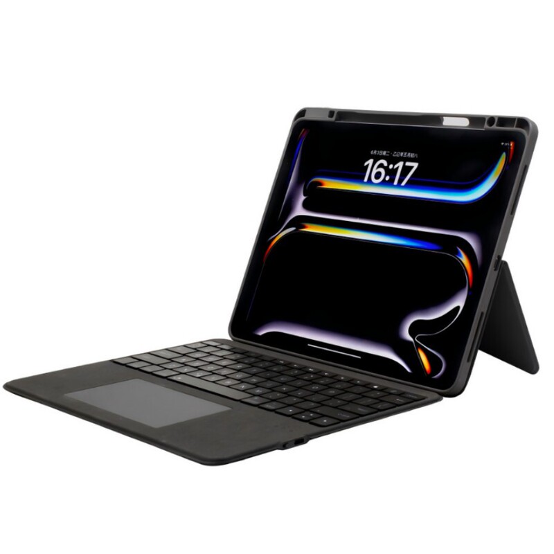 Cross-Border Applicable iPad 10.2/10.5 Inch 7Th/8Th/9Th Generation Touchpad Detachable Bluetooth Keyboard Protective Case with Magnetic Attachment