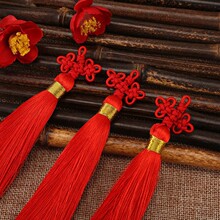 蝴蝶结20厘米绕金丝中国结流苏穗子吉祥结配饰挂件文玩编织中国风