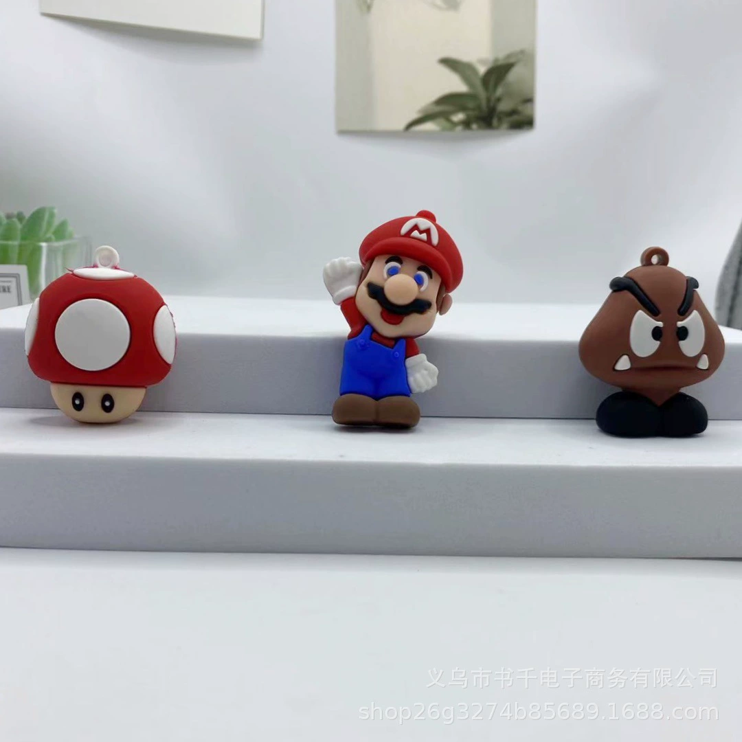 Mario, cartoon keychain, small bag, pendant