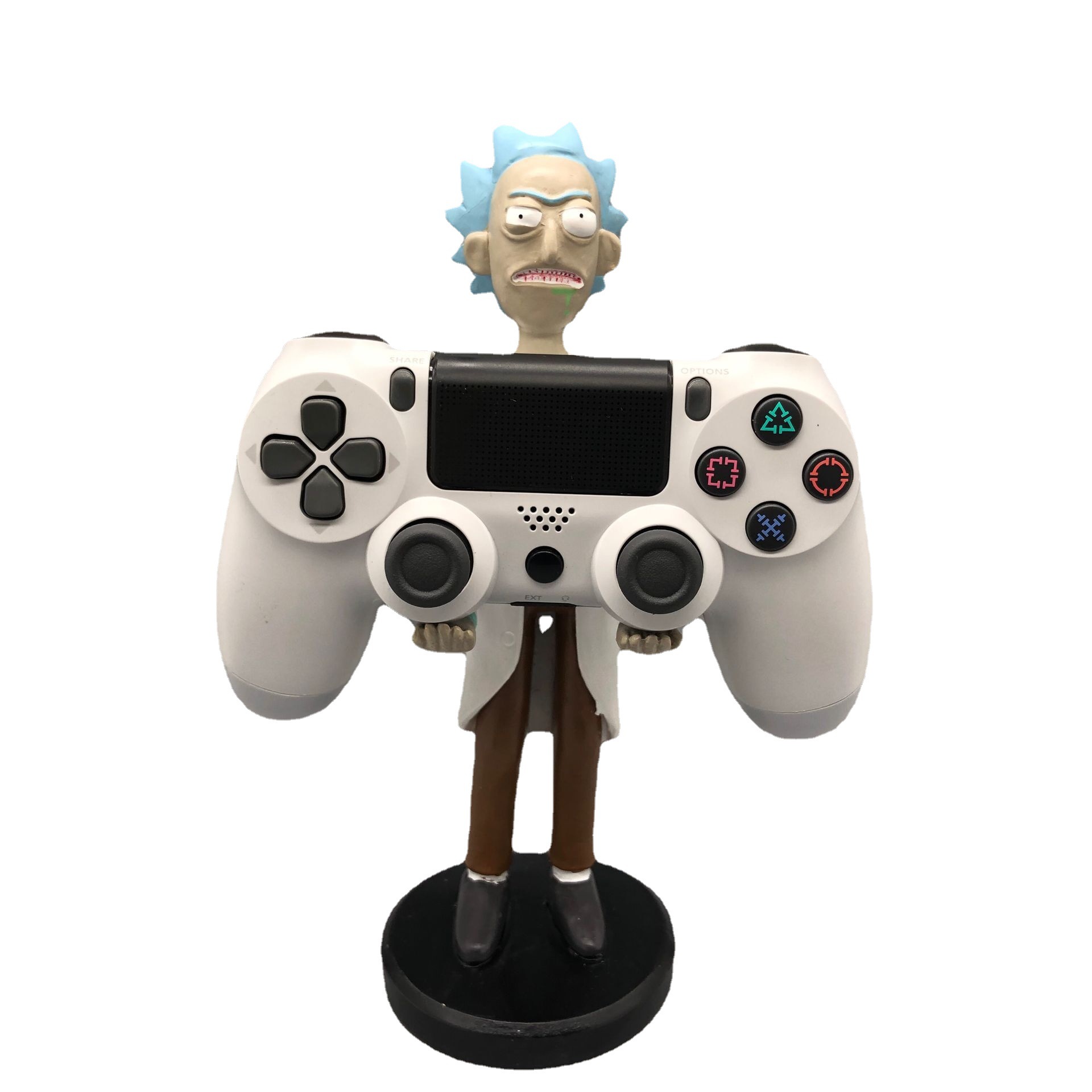 Rick y Morty hombre viejo teléfono móvil soporte juego mango soporte decoración ps4 mango soporte decoración anime