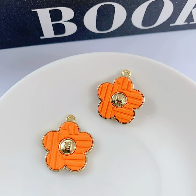 Korean earrings, pendant, accessories handmade, flowered