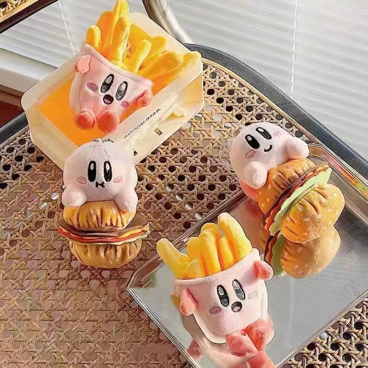 Pink French French fries Burger