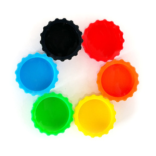 Silicone Wine Bottle Cap Preservation Cap Wine Beer Bottle Cap Universal Magnet Soy Sauce Bottle Seal Logo Silicone Bottle Stops