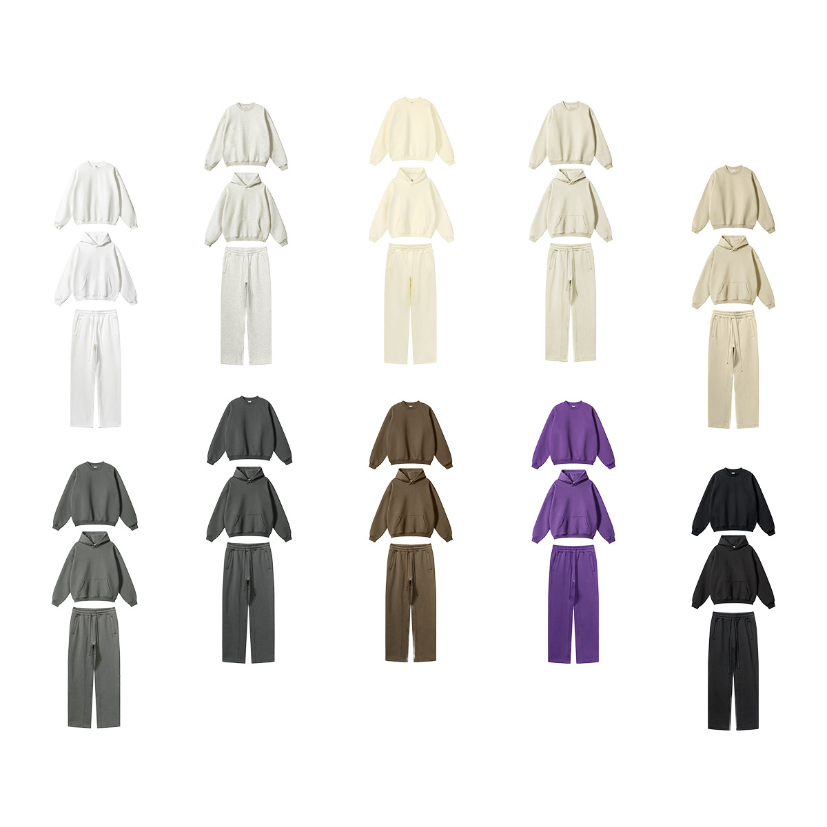 Vêtements pour hommes tendance de la rue, style décontracté de base, couleur unie, plus velours, tricot, casquette de sport, pull à capuche_voghion.com