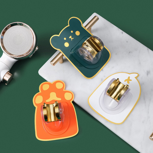 Shower Head Bracket without Drilling, Bathroom Adjustable Spray Head Hook, Child Shower, Rain Shower Head Fixture, Wall Base Anchor