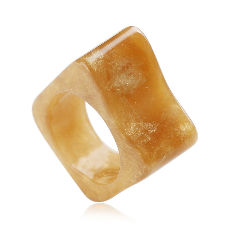 Fashion Geometric Acrylic Wide Ring Wholesale display picture 2