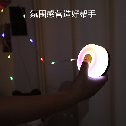 Cross-border new LED camping light USB rechargeable colorful string lights tape measure storage outdoor atmosphere camping tent light