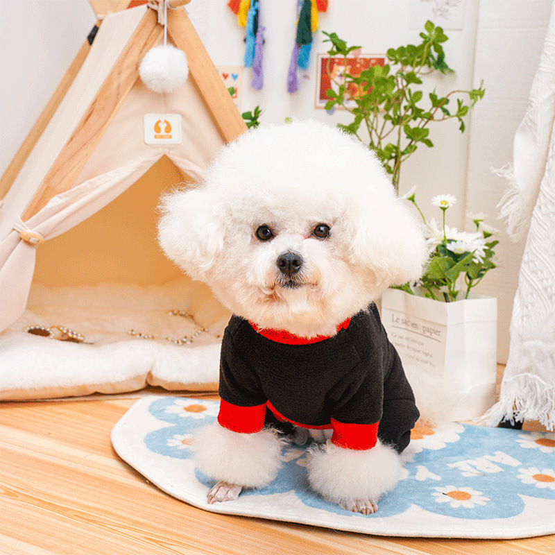 2024春季新品寵物服飾 搖粒絨貓狗四腳衣 中小犬狗狗衣服帶牽引扣