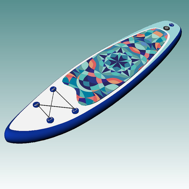 Kaleidoscopio tabla de surf inflable para adultos SUP tabla de remo para principiantes tabla de remo de agua plegable de pie