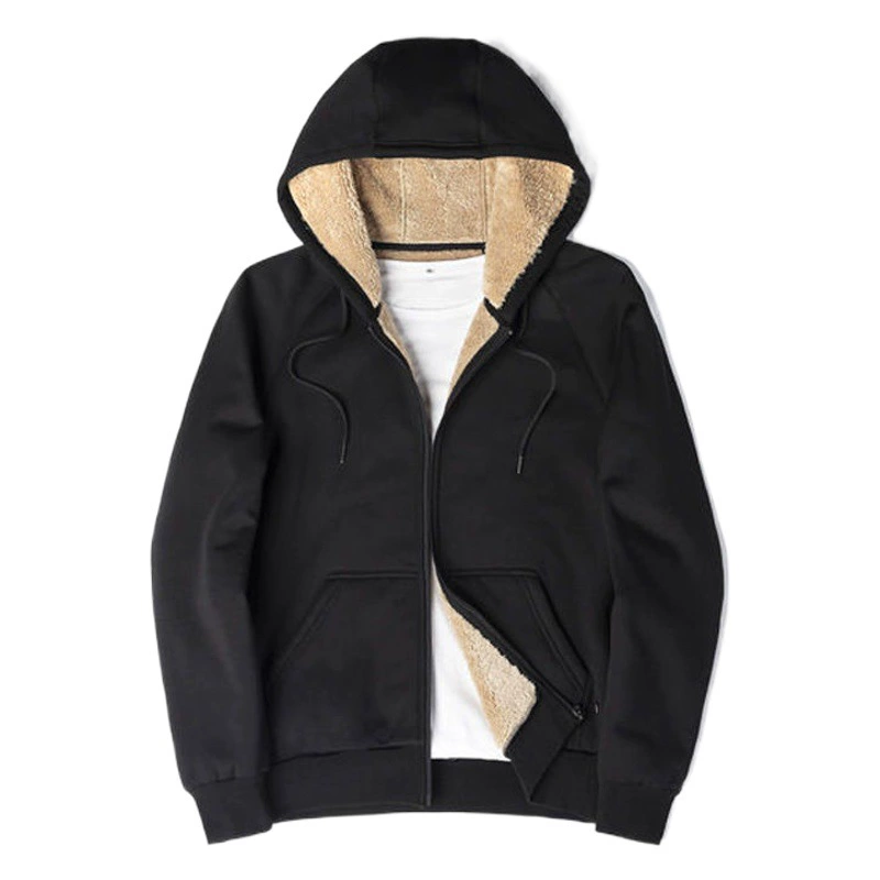 Повседневный спортивный костюм, мужской новый осенне-зимний толстый теплый топ из овечьей шерсти на флисовой подкладке, красивый подходящий комплект