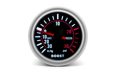 Cross-border bestseller: 52mm car modification instrument, analog boost gauge, universal 12V car instrument (automobile instrument) - boost-pressure-gauge-psi
