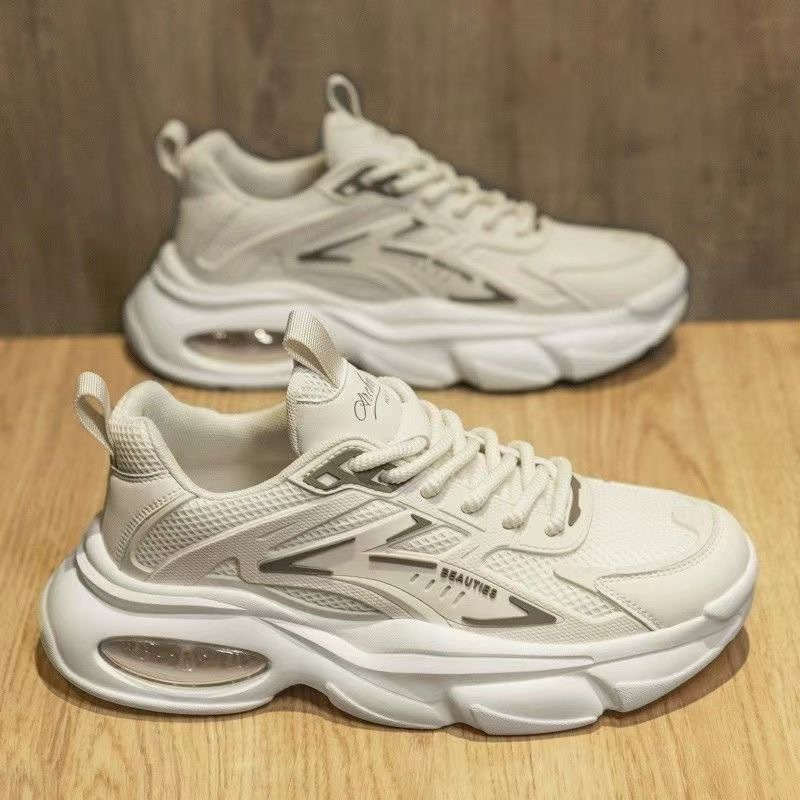 Zapatos de verano para hombres 2025 nuevos zapatos transpirables de moda para hombres zapatos deportivos de plataforma de todo fósforo zapatos casuales de moda para correr papá