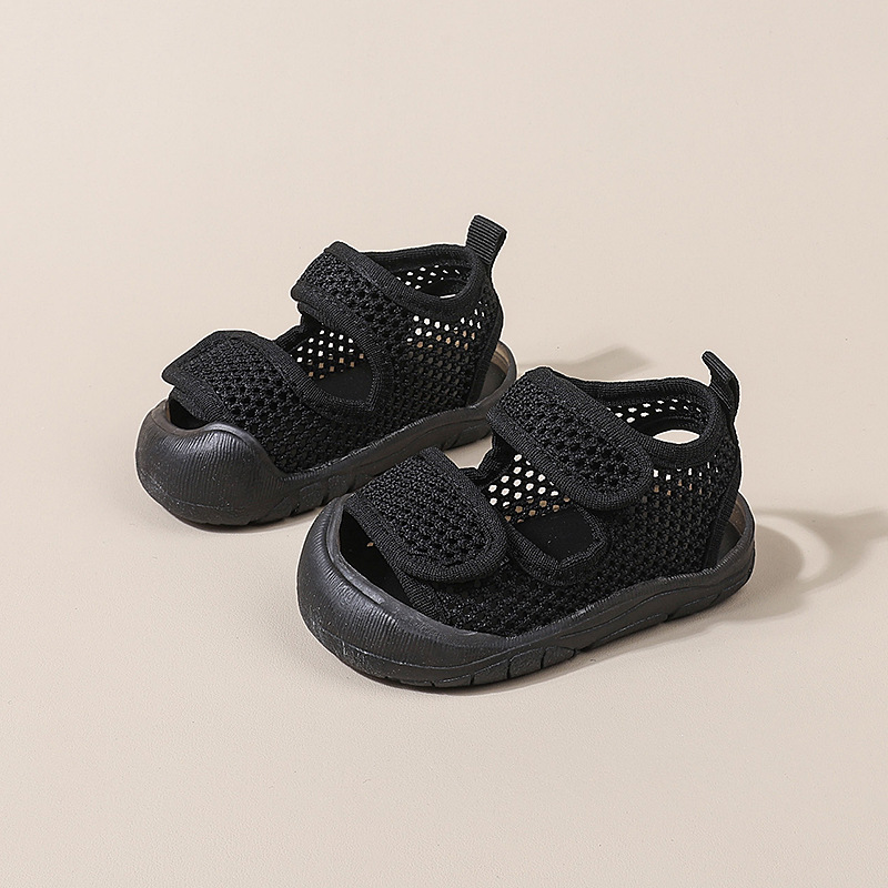 Baby Sandals Summer Women's Treasure Mesh Breathable Mesh Shoes Men's New Indoor Girls Non-slip Soft Sole Women's Baby Shoes