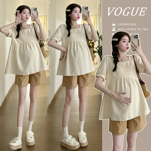 Real shot spot new summer short sleeve suit fashion jacquard top shorts