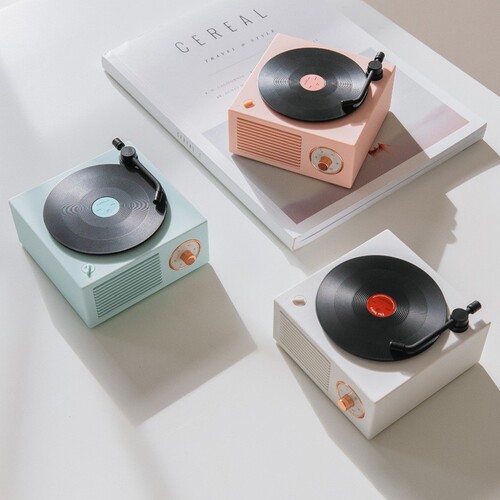 Atomic vinyl Bluetooth audio retro vinyl record player audio home wireless mini USB outdoor plug-in card
